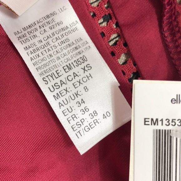 Ella Moss V-Neck Solid One-Piece Swimsuit - Picture 6 of 7